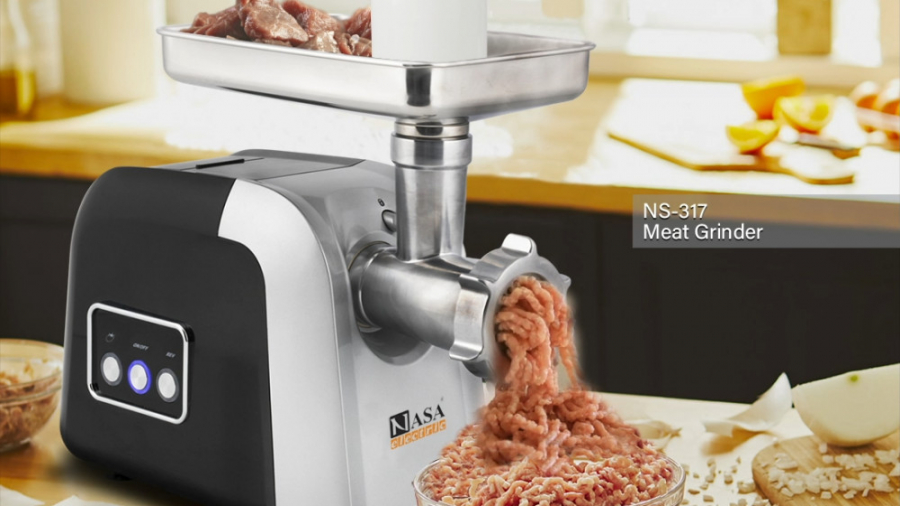 چرخ گوشت 2000 وات ناساالکتریک NS-317 رنگ مشکی و سفید