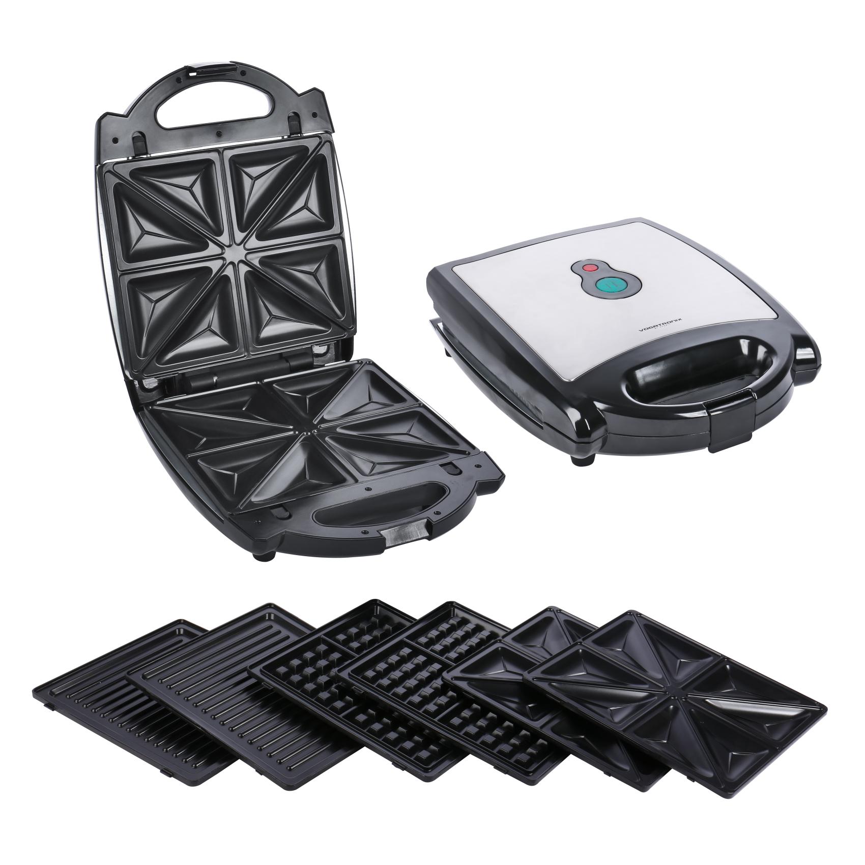 ساندویچ ساز 1400 وات 3 کاره رومانتیک هوم HS710 رنگ سفید و مشکی