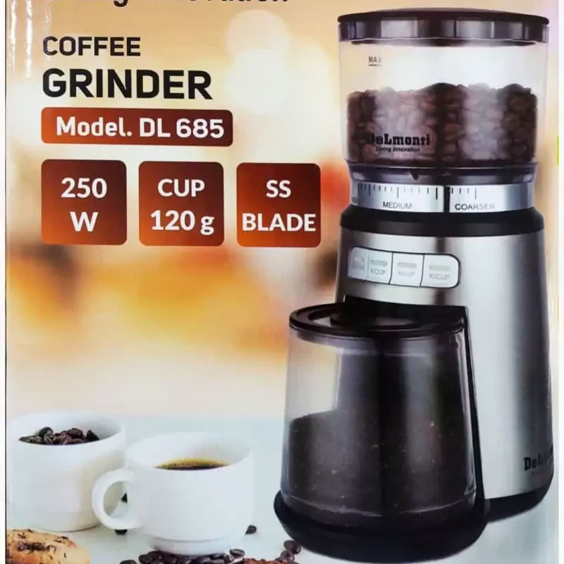 آسیاب قهوه دلمونتی 250 وات 35 درجه DL685 آسیاب قهوه دلمونتی 250 وات 35 درجه DL685