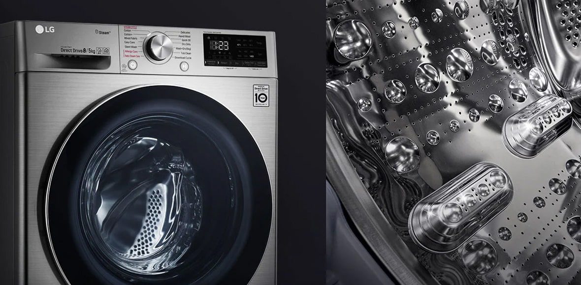 ماشین لباسشویی و خشک کن ال جی F4V5RGP2T