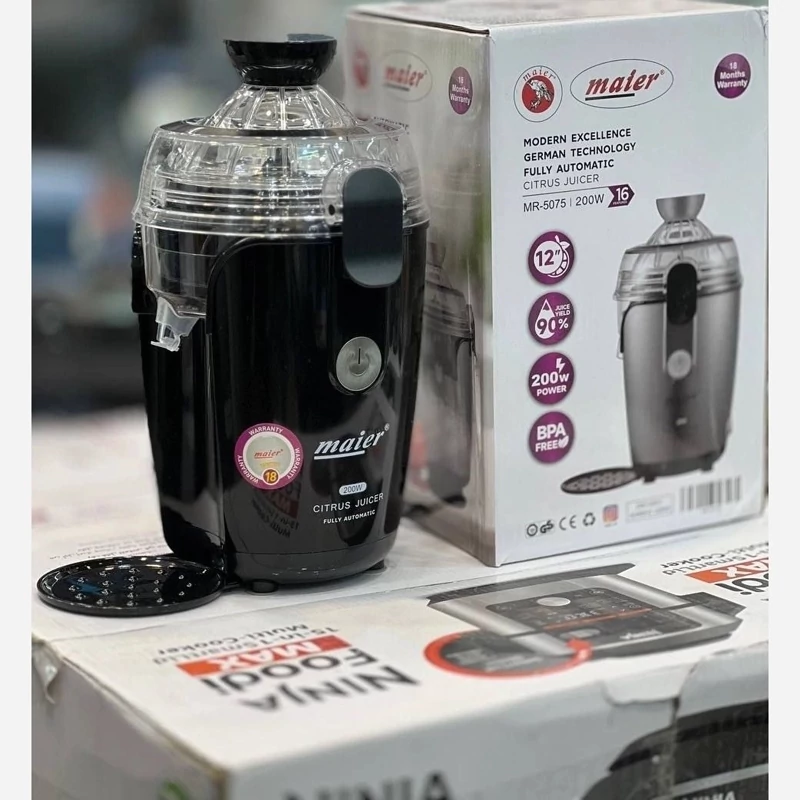 آب مرکبات گیر اهرمی 200 وات مایر MR-5075 آب مرکبات گیر اهرمی 200 وات مایر MR-5075