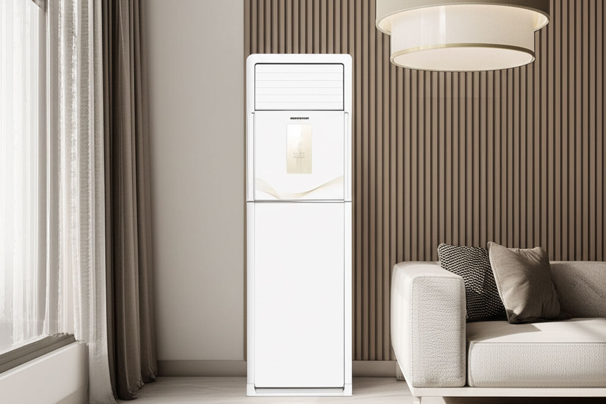 کولرگازی ایستاده یونیوا زتا 36000 سرمایشی گرمایشی R410a روتاری T3 بدون اینورتر UN-GF36 ZETTA