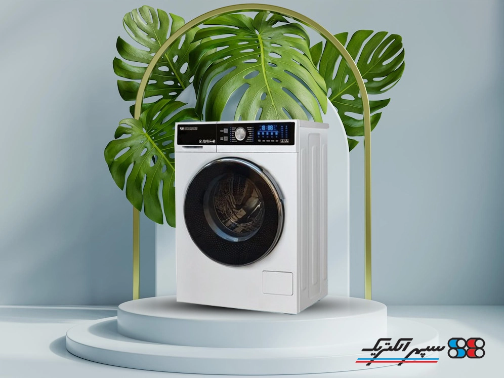ماشین لباسشویی سپهرالکتریک تمام اتوماتیک و لمسی SE1299W رنگ سفید