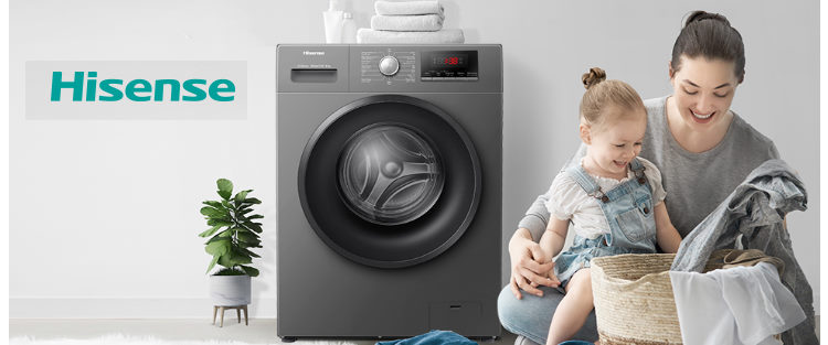 ماشین لباسشویی هایسنس 12 کیلوگرم مشکی درب از جلو WF3S1243BT