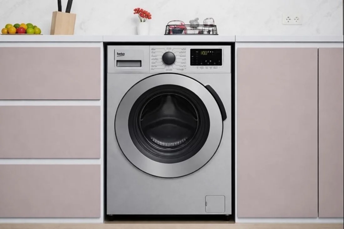 ماشین لباسشویی بکو WTE10726 رنگ سفید و سیلور 10 کیلویی