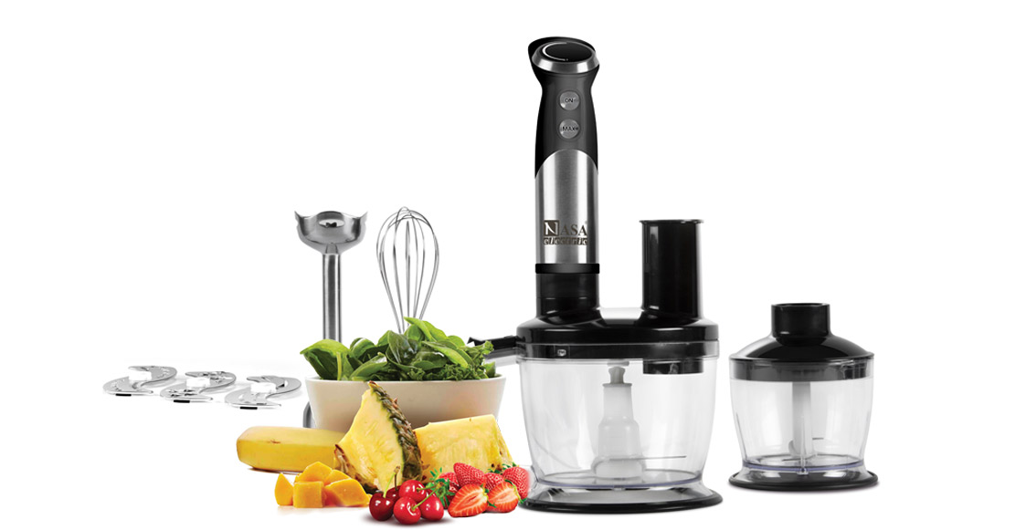 گوشت کوب چند کاره 600 وات ناساالکتریک NS-990 رنگ مشکی