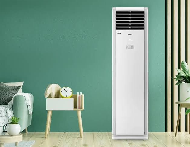 کولر گازی ایستاده 55000 سرمایشی گرمایشی T3 روتاری WIFI بدون اینورتر R410A کینگ هوم KH-GVH55ALXL