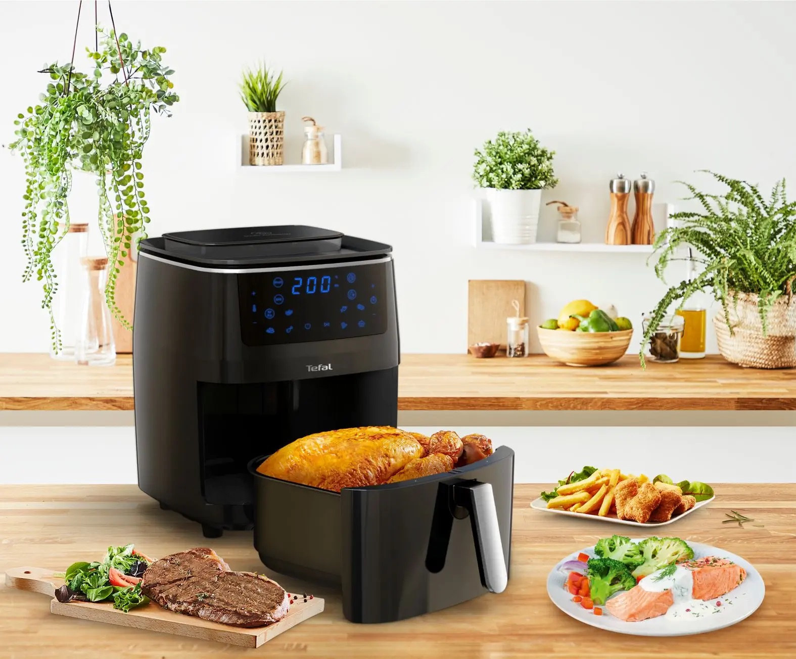 سرخ کن بدون روغن 1700 وات 6.5 لیتر تفال FW201827
