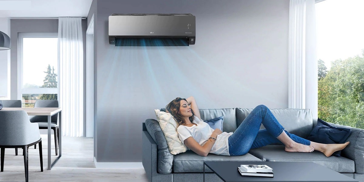 کولر گازی سرمایشی گرمایشی پنل مشکی Wi-Fi روتاری 30000 بدون اینورتر T3 جنرال برلین CSH-30DA-BLACK