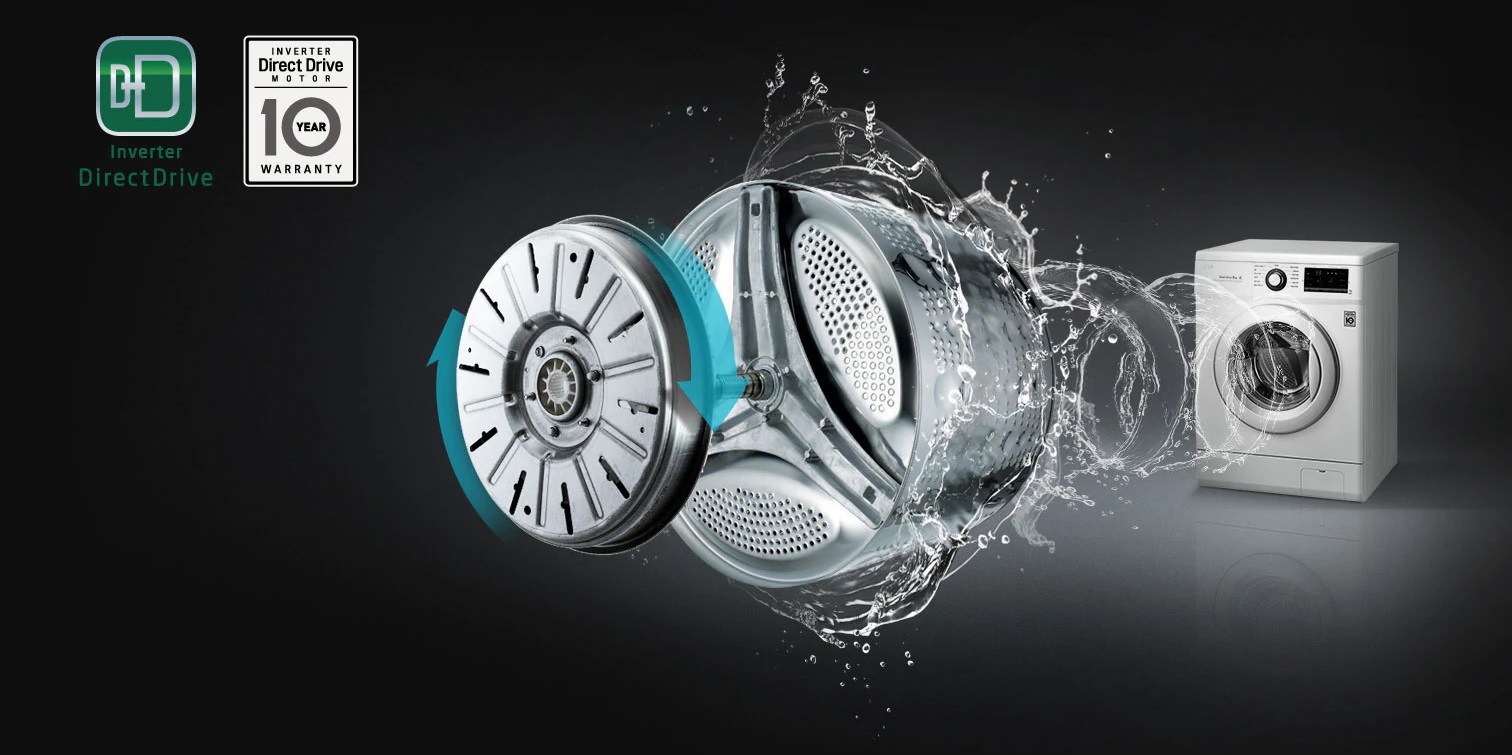 ماشین لباسشویی و خشک کن ال جی F4V5RGP2T