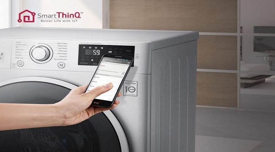 ماشین لباسشویی و خشک کن ال جی F4V5RGP2T