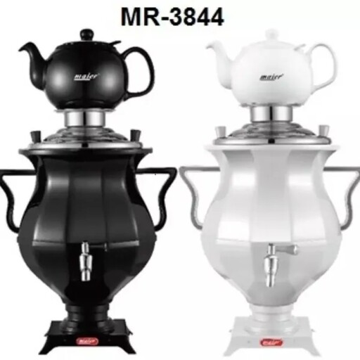 سماور برقی 2200 وات مایر MR-3844 رنگ سفید و مشکی