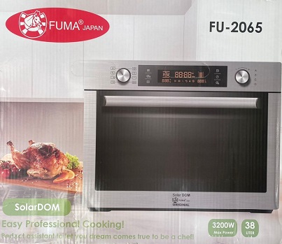 سولاردام فوما 38 لیتر 3200 وات FU-2065 نقره ای