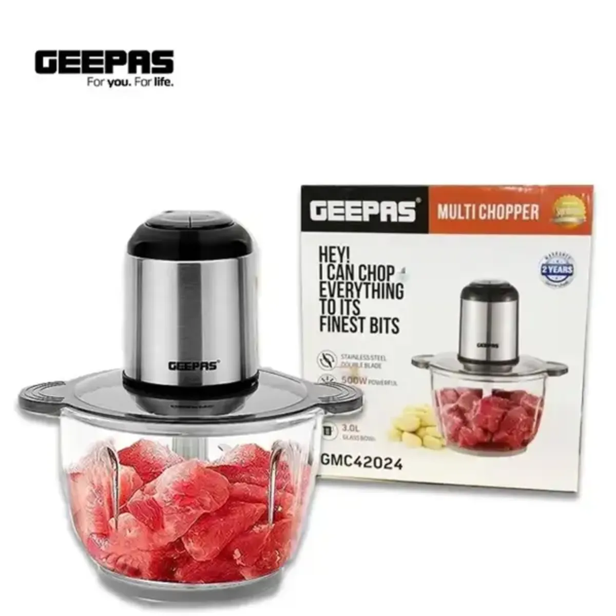 خردکن 3 لیتری شیشه ای جیپاس 42024