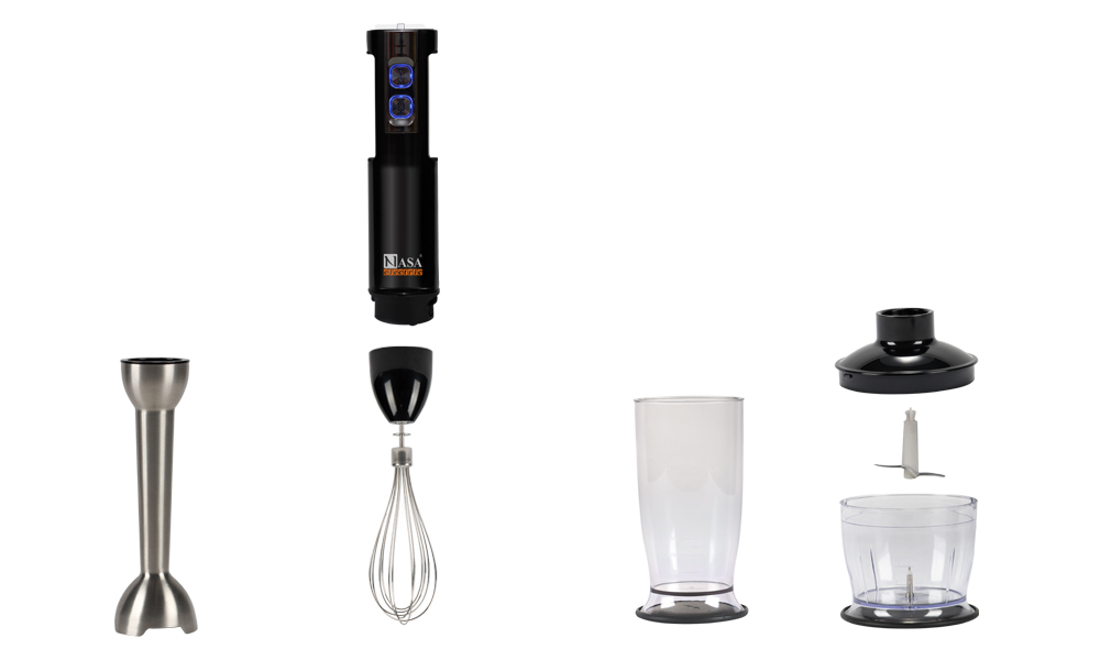 گوشت کوب چند کاره 600 وات ناساالکتریک NS-991 رنگ مشکی