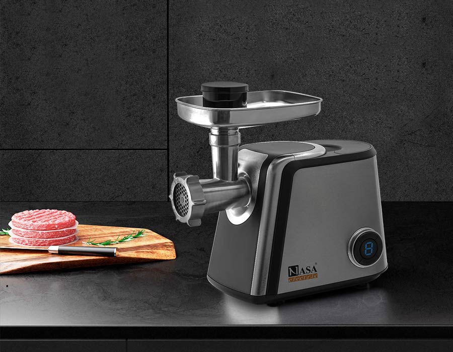 چرخ گوشت 1800 وات ناساالکتریک NS-313 رنگ نقره ای