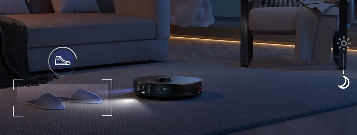 جارو رباتیک شیائومی 8000 پاسکال مشکی مدل X20 Max