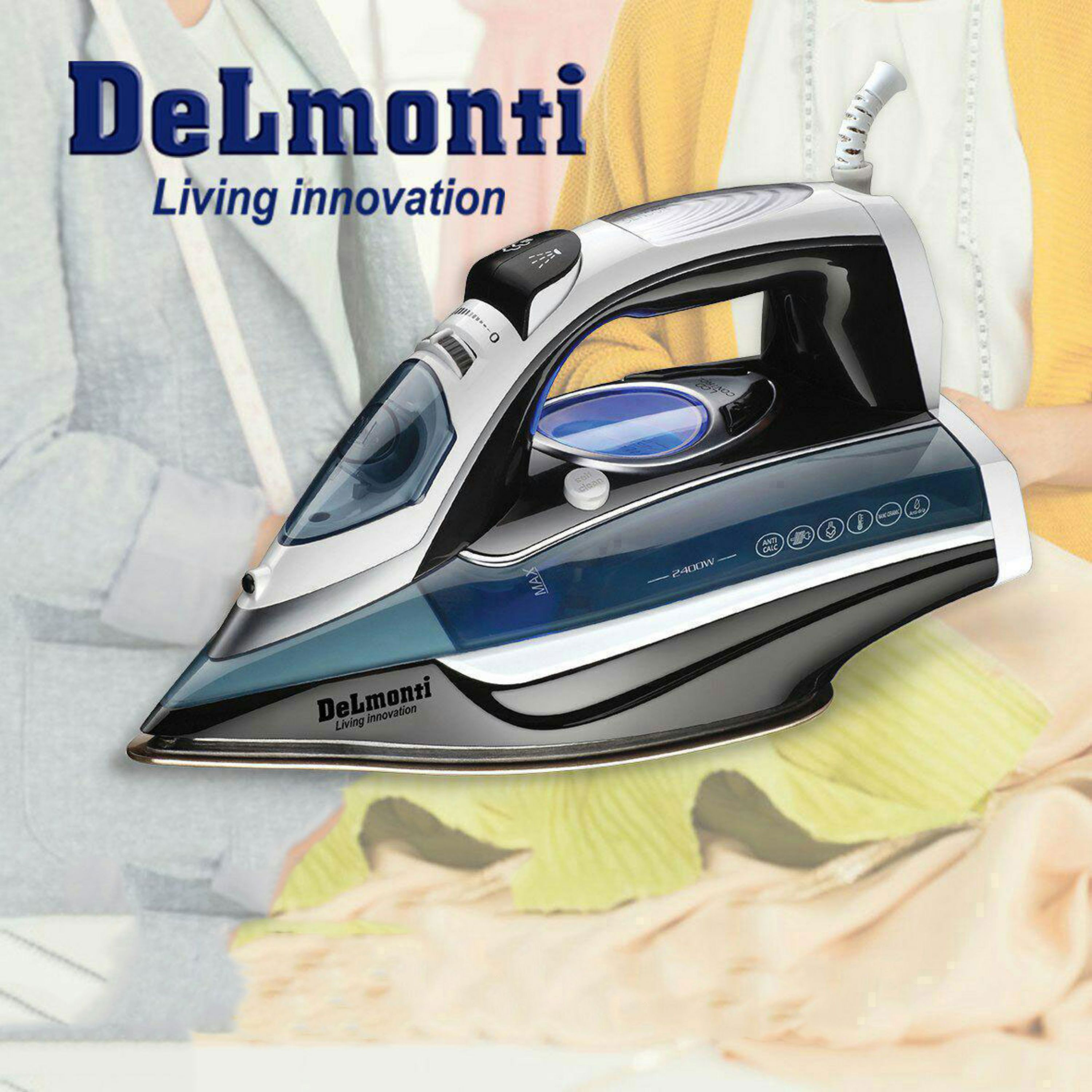 اتو بخار دستی 2200 وات دلمونتی DL925