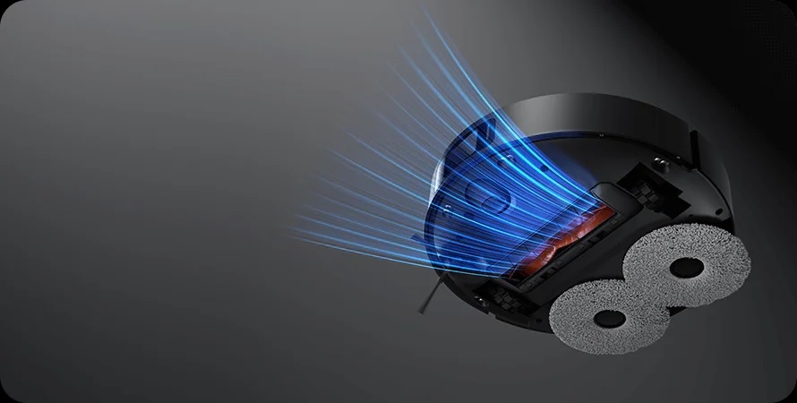 جارو رباتیک شیائومی 8000 پاسکال مشکی مدل X20 Max