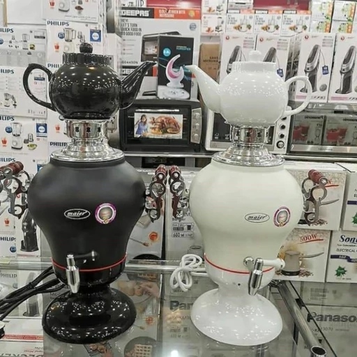 سماور برقی 2200 وات مایر MR-3844 رنگ سفید و مشکی