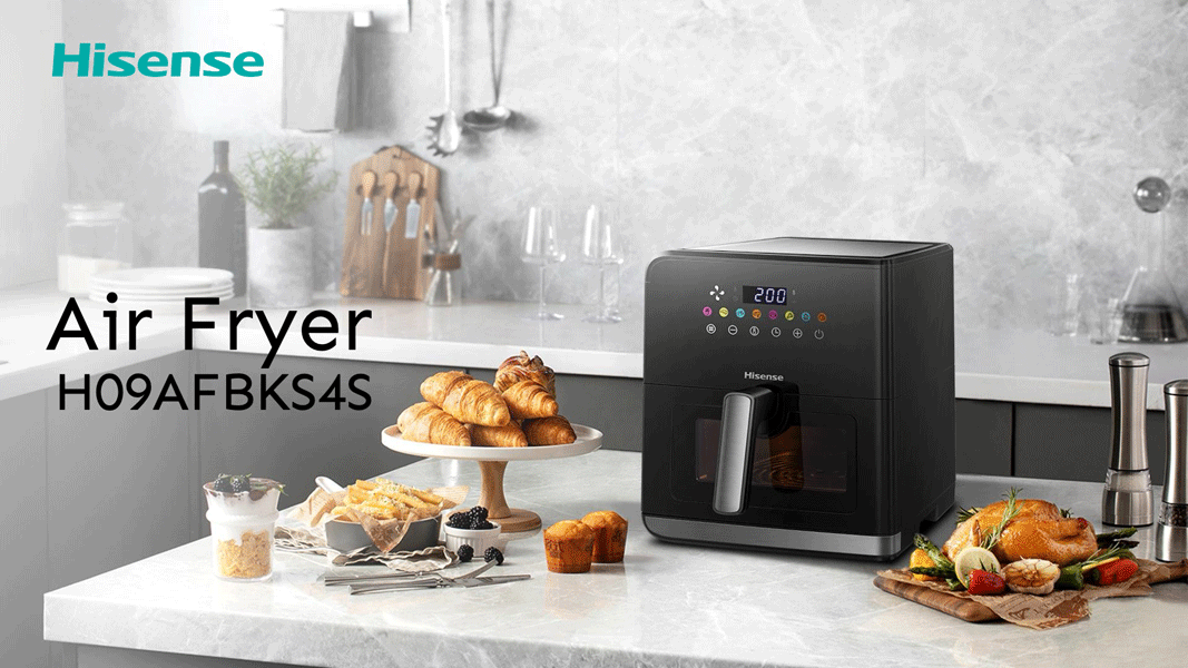 سرخ کن 8 لیتری هایسنس H09AFBKS4S رنگ مشکی