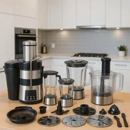 آبمیوه گیری و غذاساز 12 کاره 800 وات برلین مدل BE-1325