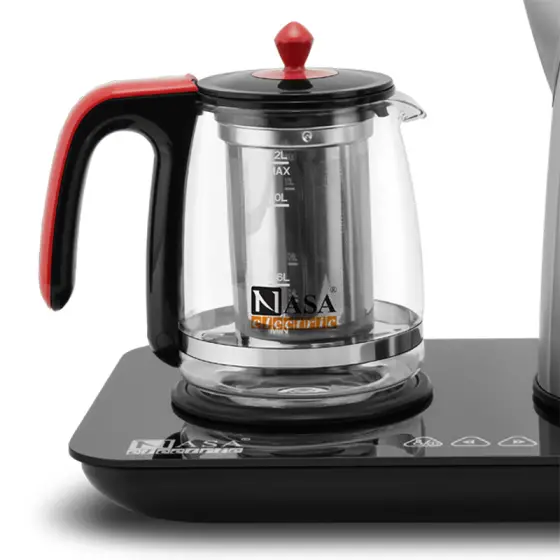 چای ساز صفحه ای لمسی 1750 وات ناساالکتریک NS-514 رنگ مشکی