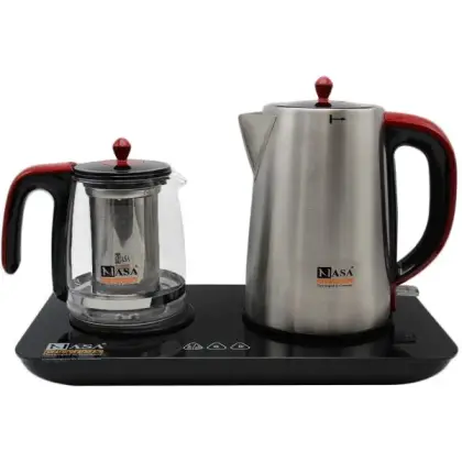 چای ساز صفحه ای لمسی 1750 وات ناساالکتریک NS-514 رنگ مشکی