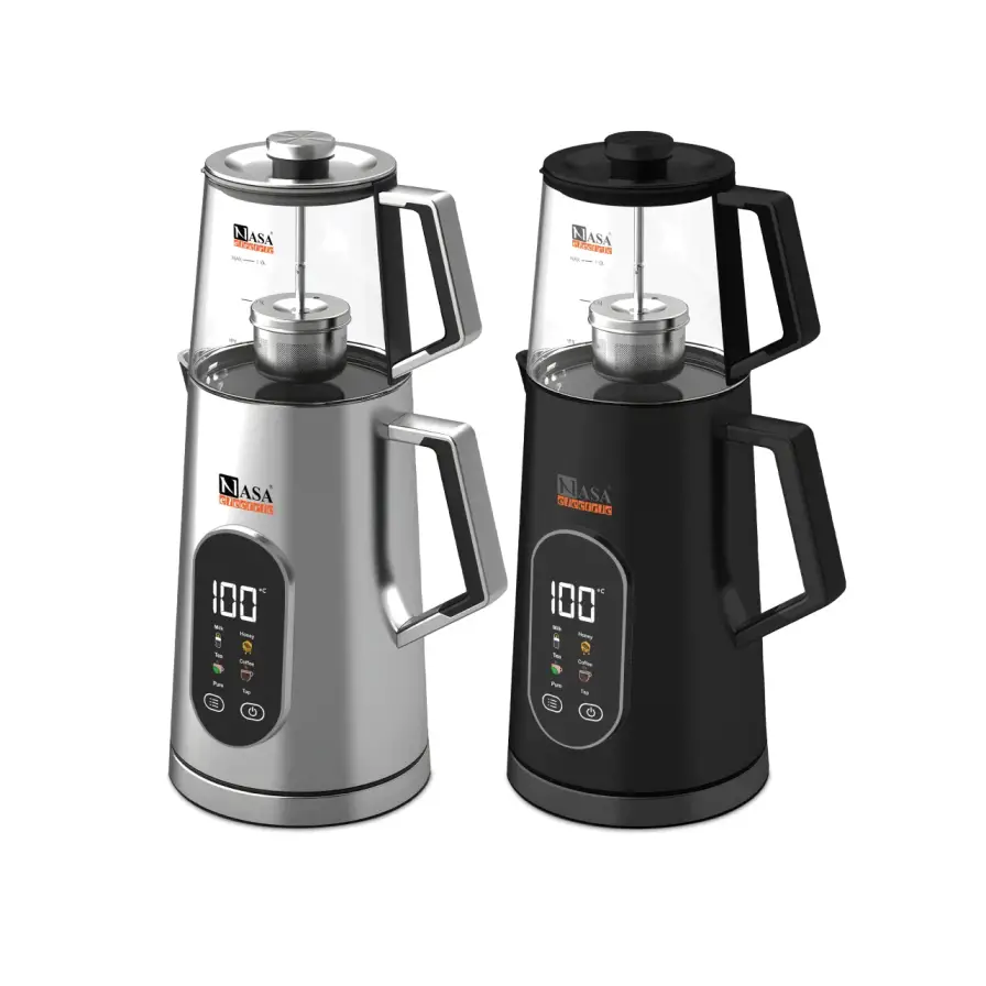 چای ساز روهمی 1500 وات ناساالکتریک NS-526 در 2 رنگ مشکی و نقره ای