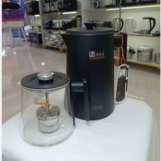 چای ساز روهمی 1500 وات ناساالکتریک NS-527 در رنگ مشکی