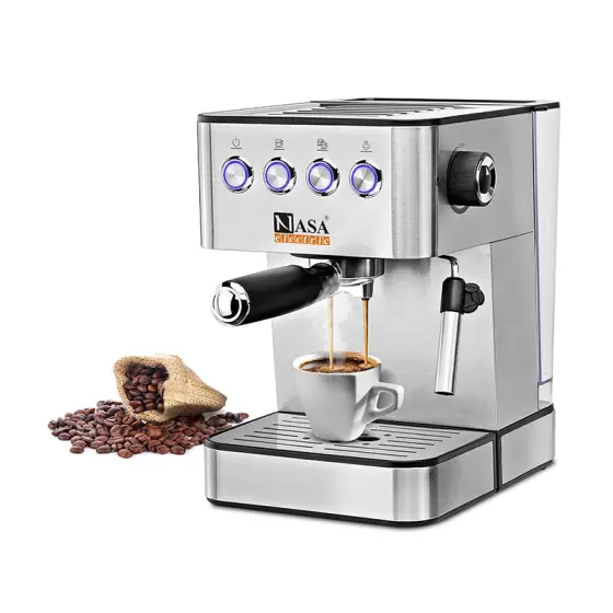 اسپرسوساز 850 وات 20 بار ناساالکتریک NS-531 رنگ نقره ای