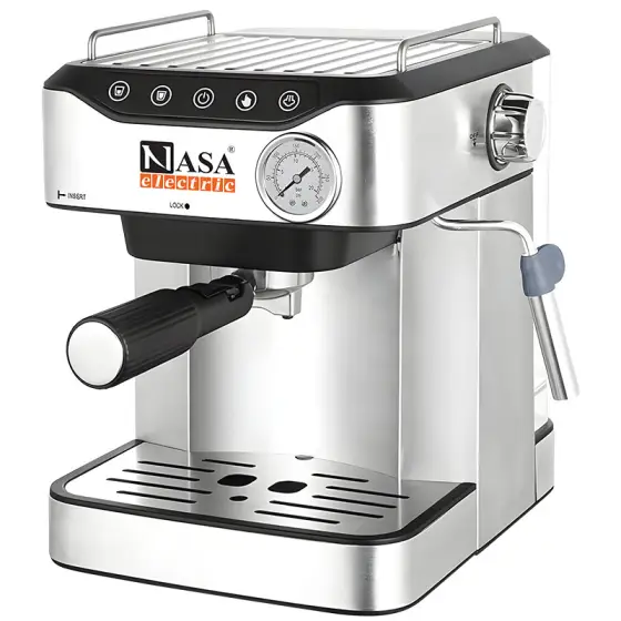 اسپرسوساز 850 وات 20 بار ناساالکتریک NS-534 رنگ نقره ای