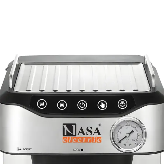 اسپرسوساز 850 وات 20 بار ناساالکتریک NS-534 رنگ نقره ای