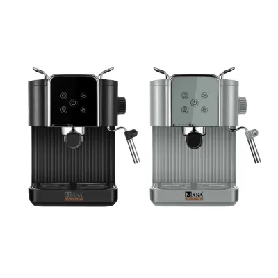 اسپرسوساز 850 وات 20 بار ناساالکتریک NS-538 رنگ خاکستری و مشکی