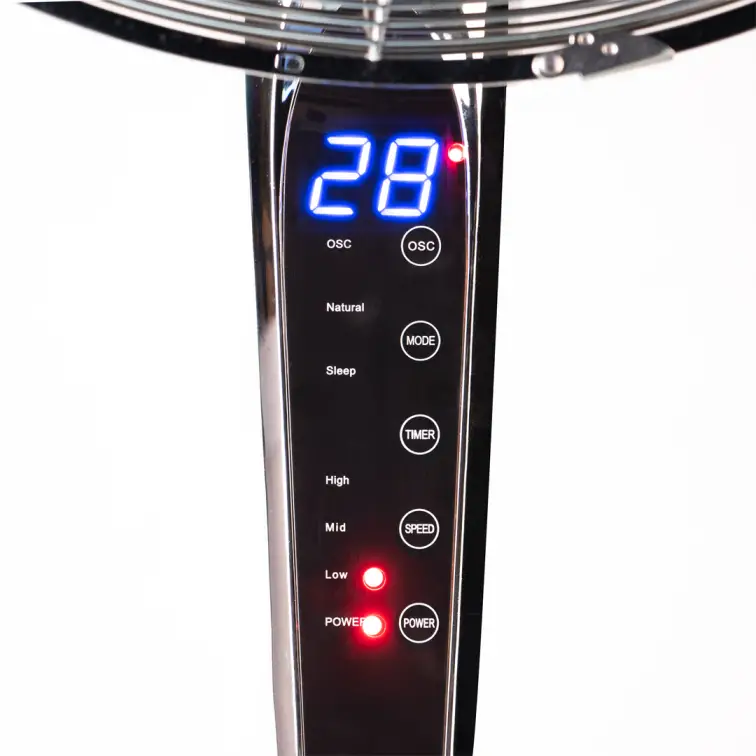 پنکه ایستاده 70 وات 4 پره ناساالکتریک NS-1117 رنگ نوک مدادی و نقره‌ای