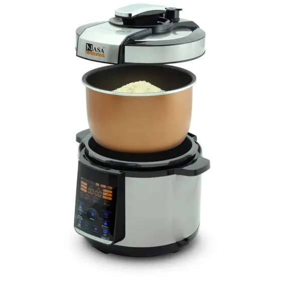 زودپز 1000 وات ناساالکتریک NS-3076 رنگ نقره ای