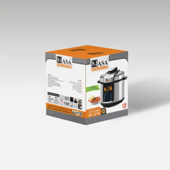 زودپز 1000 وات ناساالکتریک NS-3076 رنگ نقره ای