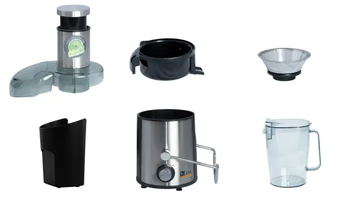 آبمیوه گیری تک کاره 800 وات ناساالکتریک NS-918 رنگ نقره ای