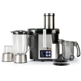 آبمیوه گیری چهار کاره 1500 وات ناساالکتریک NS-945 رنگ سفید و مشکی