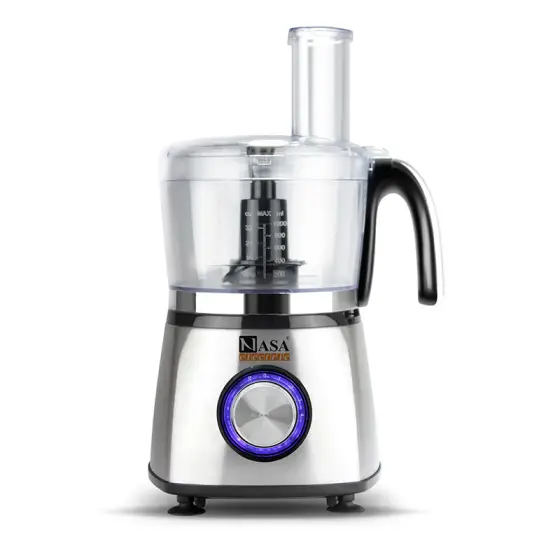 غذاساز چند کاره 500 وات ناساالکتریک NS-624 رنگ نقره ای