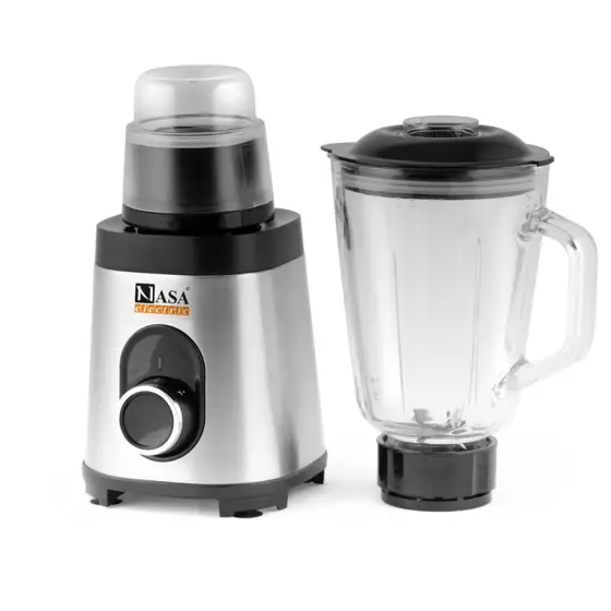 مخلوط کن و آسیاب 800 وات ناساالکتریک NS-1962 رنگ نقره ای
