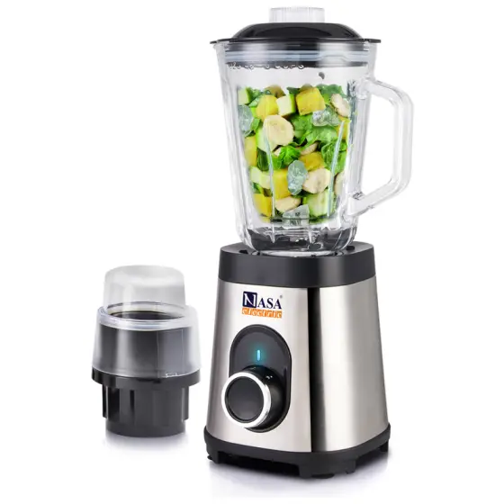 مخلوط کن و آسیاب 800 وات ناساالکتریک NS-1962 رنگ نقره ای