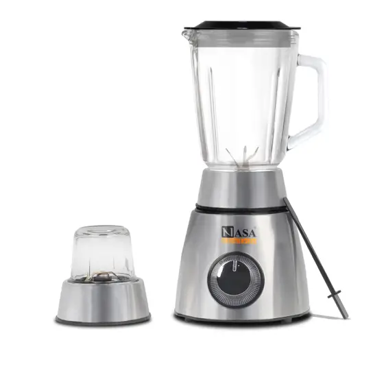 مخلوط کن و آسیاب 800 وات ناساالکتریک NS-1966 رنگ نقره ای