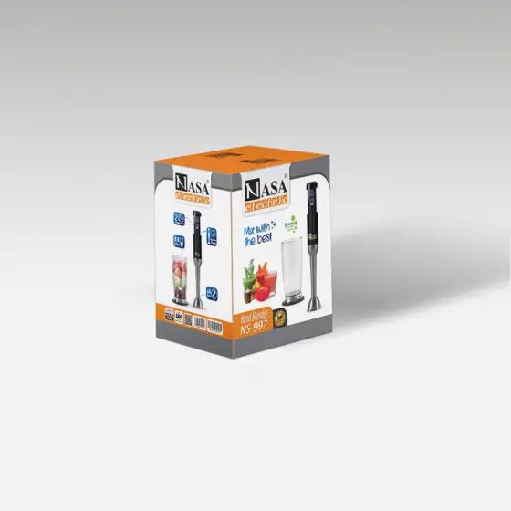 گوشت کوب تک کاره 600 وات ناساالکتریک NS-991 رنگ مشکی و نقره ای