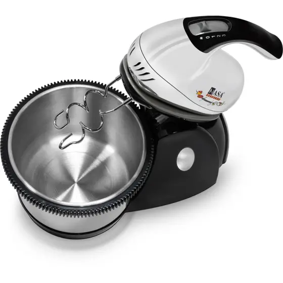 همزن کاسه دار چرخشی 350 وات ناساالکتریک NS-919 رنگ نقره ای