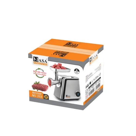 چرخ گوشت 1800 وات ناساالکتریک NS-313 رنگ نقره ای