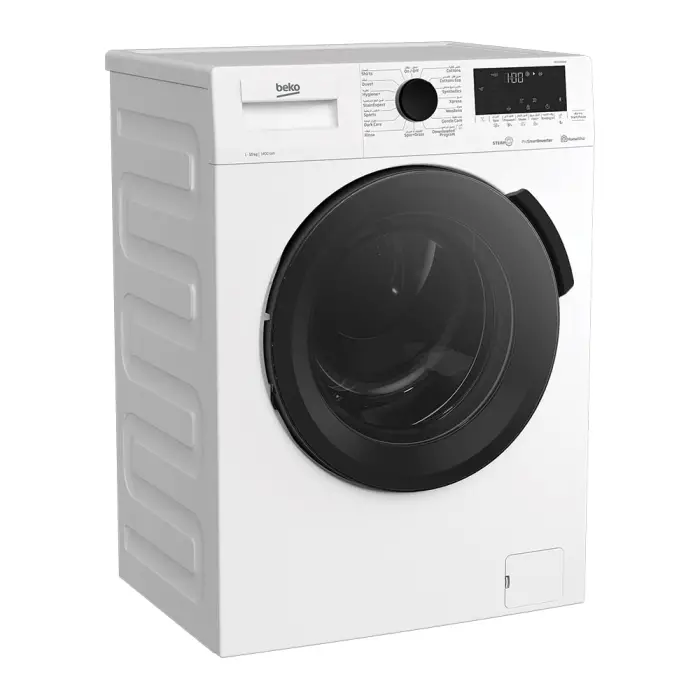 ماشین لباسشویی بکو WTE10726 رنگ سفید و سیلور 10 کیلویی