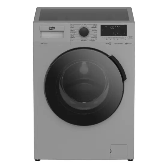 ماشین لباسشویی بکو WTE10726 رنگ سفید و سیلور 10 کیلویی