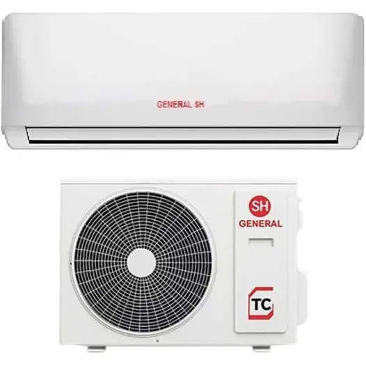 کولر گازی سرمایشی گرمایشی 24000 جنرال SH بدون اینورتر روتاری R410a T3 مدل GS-CS24000