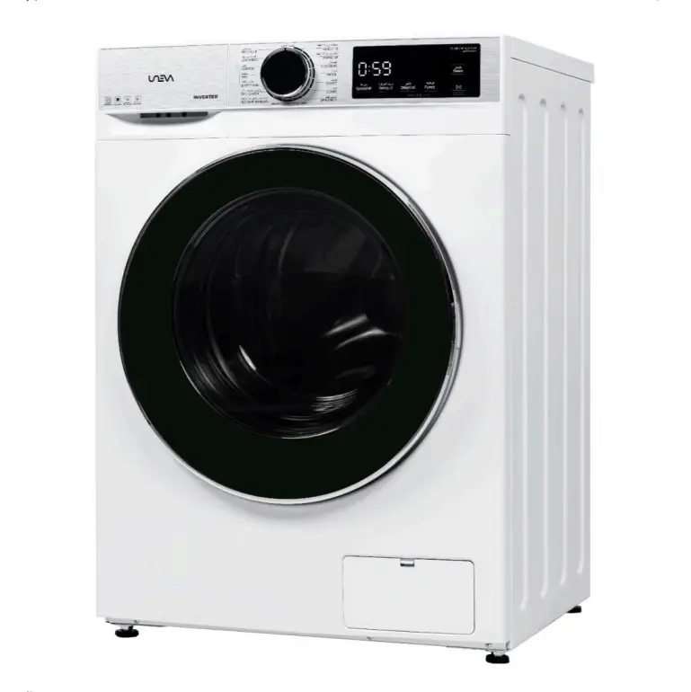 ماشین لباسشویی یونیوا 12 کیلویی سری میلان UN-12DSBL MILAN رنگ سفید و سیلور